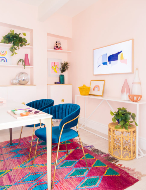 Home Office Moderno com Neon Criativo - ideia