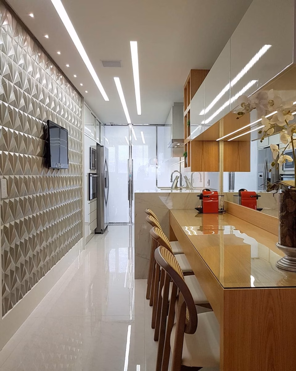 Com Revestimento 3D: Textura e Modernidade em Alto Relevo - detalhe