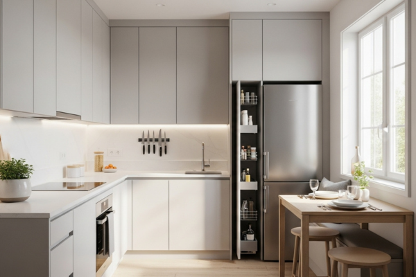 Armários que Acompanham a Inclinação do Teto: Solução Inteligente e Criativa! - detalhe