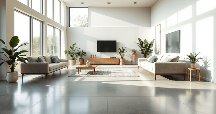 Reforma Econômica com Textura de Cimento Queimado - ideia