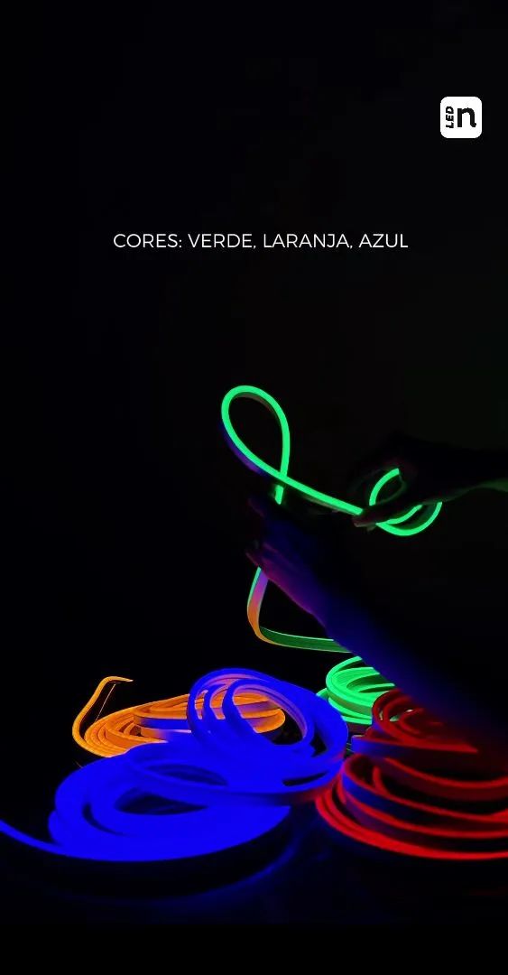 Efeito Neon Moderno com Fita de LED em Cores Vibrantes - detalhe