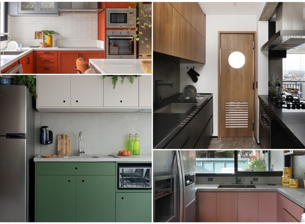 Cozinha Vibrante com Armários Bicolores: Uma Explosão de Alegria! - detalhe