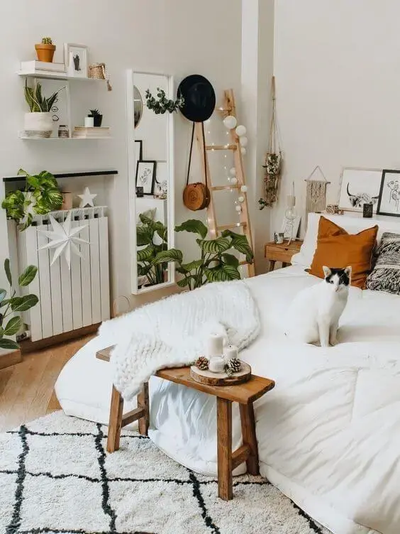 Boho Chic: Decoração Despojada com Macramê e Almofadas Coloridas - detalhe