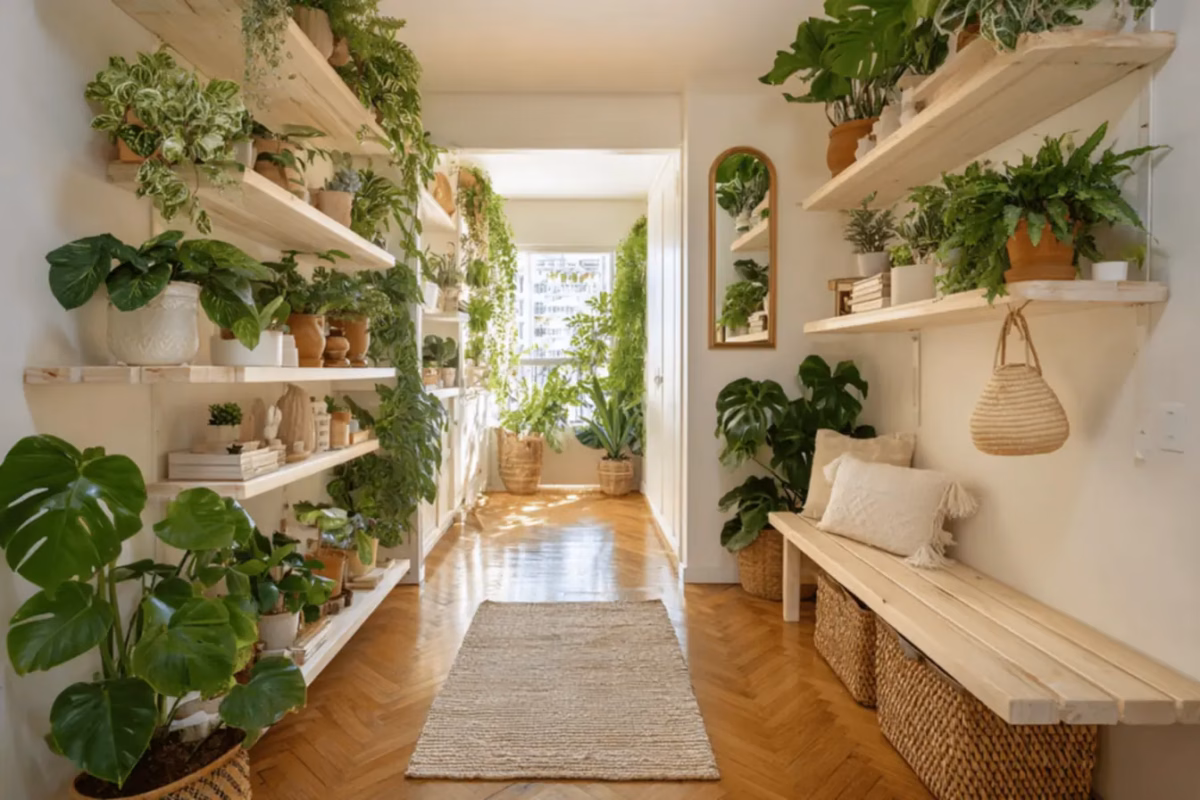 Mini Jardim Aromático em Cachepots de Macramê: Boho Chic Relaxante - detalhe