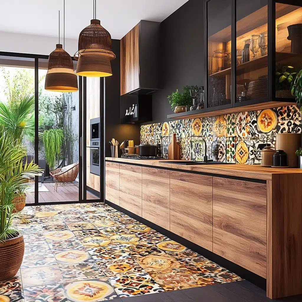 Reforma com Azulejos Hidráulicos Vibrantes - inspiração