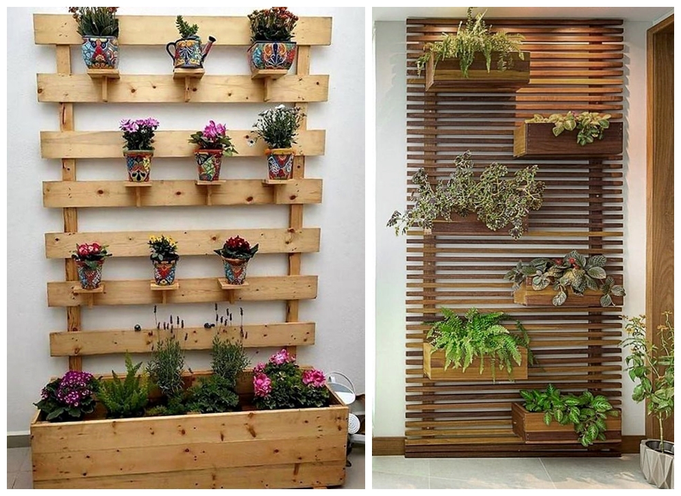 Jardim Vertical DIY com Pallets e Ervas Aromáticas: Frescor e Sabor ao Alcance da Mão! - ideia