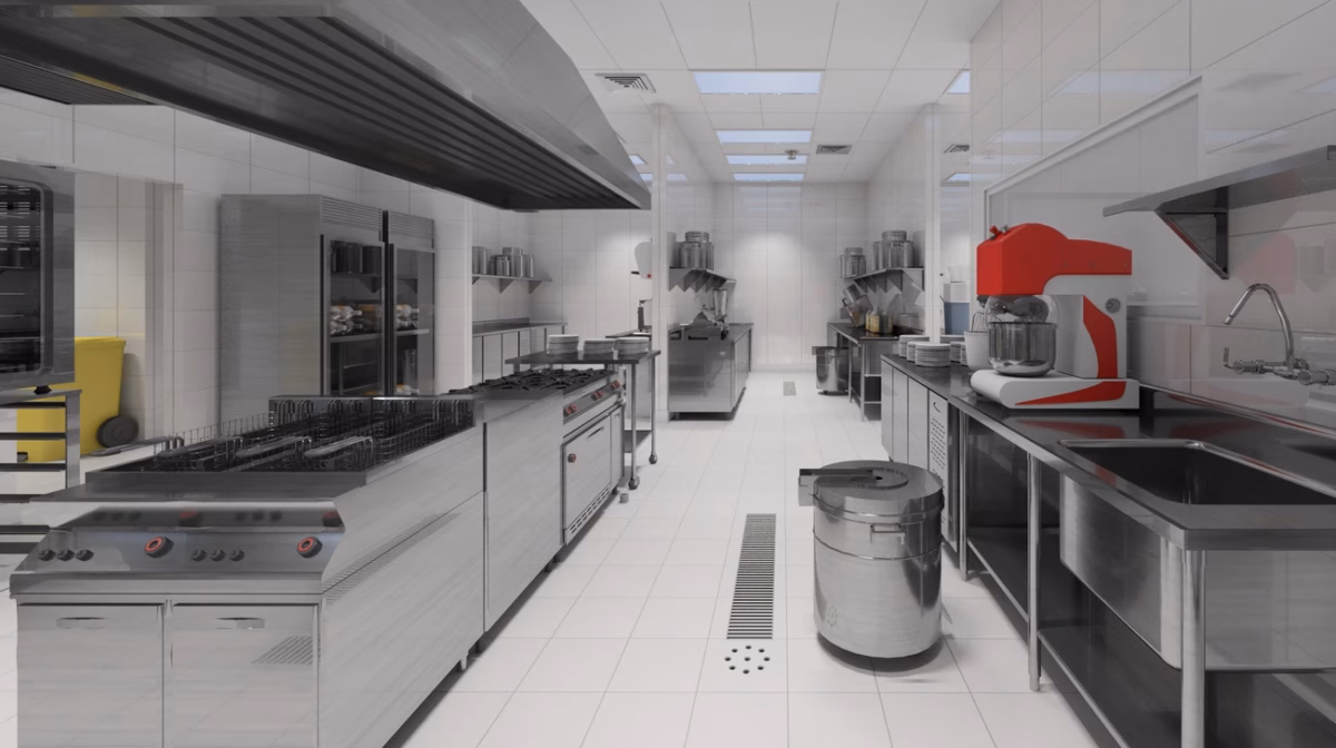 Projeto de Cozinha Industrial com Equipamentos Personalizados e Design Exclusivo - detalhe