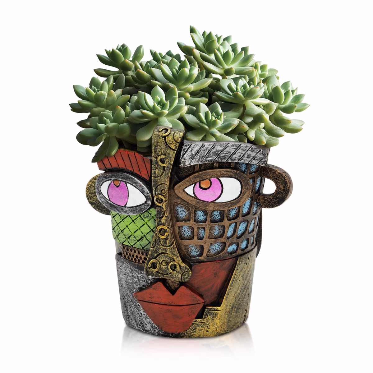 Com Vasos de Cerâmica Pintados à Mão: Um Toque Artístico - detalhe