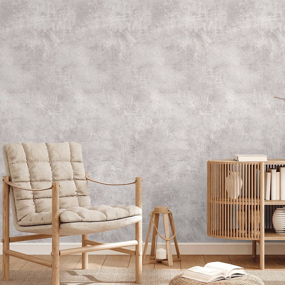 Toque Industrial Chic: Revestimento 3D com Efeito de Cimento Queimado - ideia