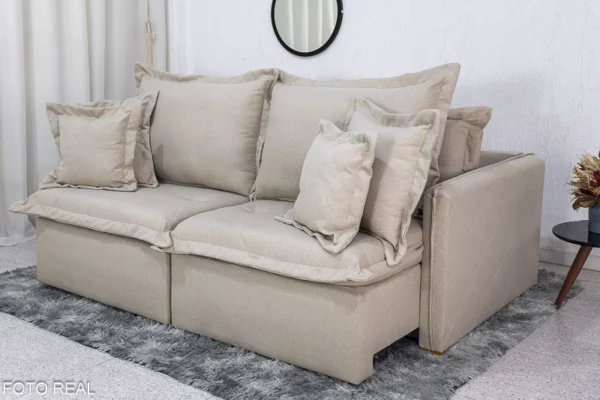 Em Linho Natural: Elegância e Frescor para Dias Quentes - detalhe