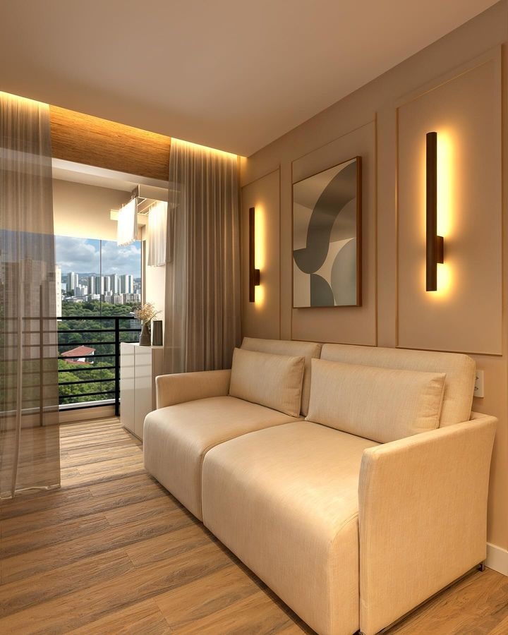 Trilho de Cortina Iluminado: Elegância e Luz em um Só Elemento - ideia