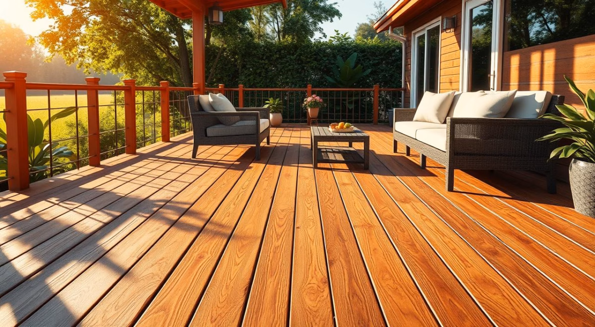 Área Externa com Deck de Madeira e Paisagismo: Conexão com a Natureza! - inspiração