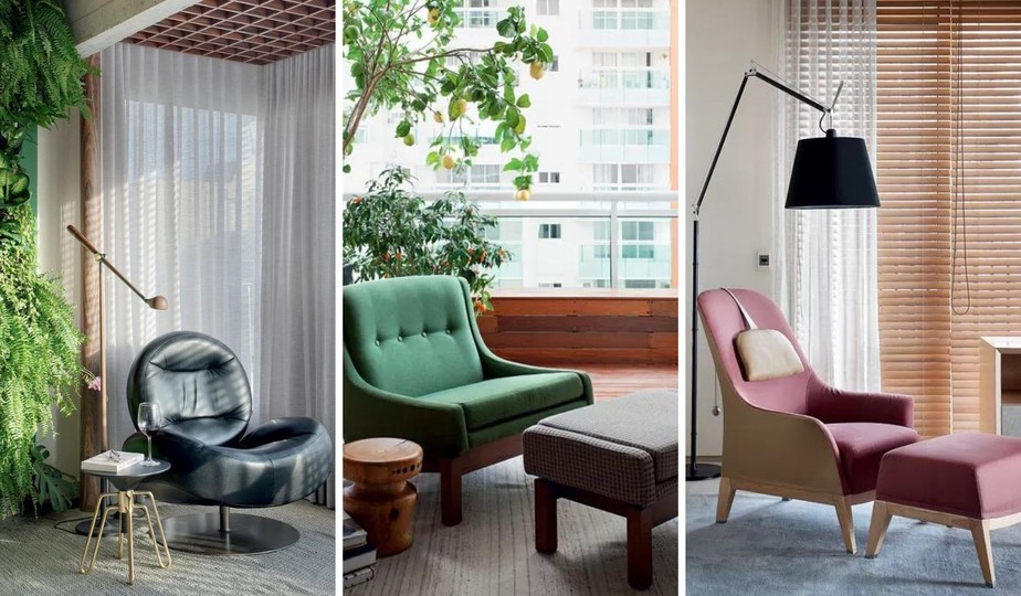 Cantinho de Leitura: Poltrona Confortável, Luminária de Piso e Almofadas Aconchegantes - detalhe