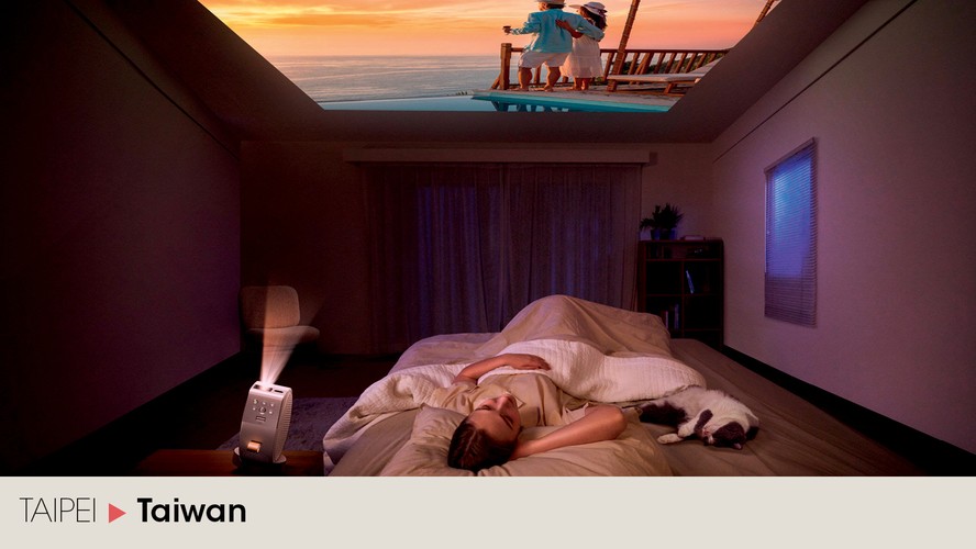 Canto do Relaxamento com Almofadas e Projetor Portátil: Seu Cinema Particular Aconchegante - detalhe