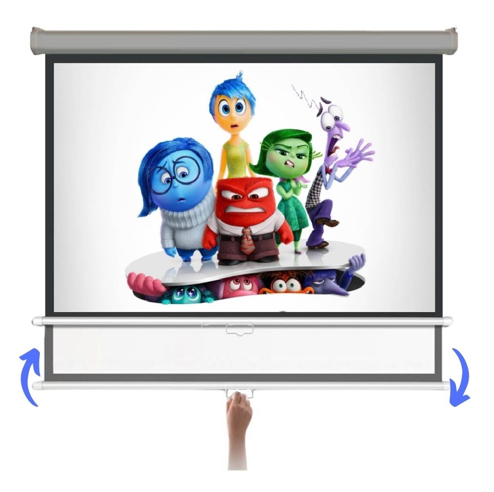 Tela de Projeção DIY Enrolável com Estampa Personalizada - inspiração