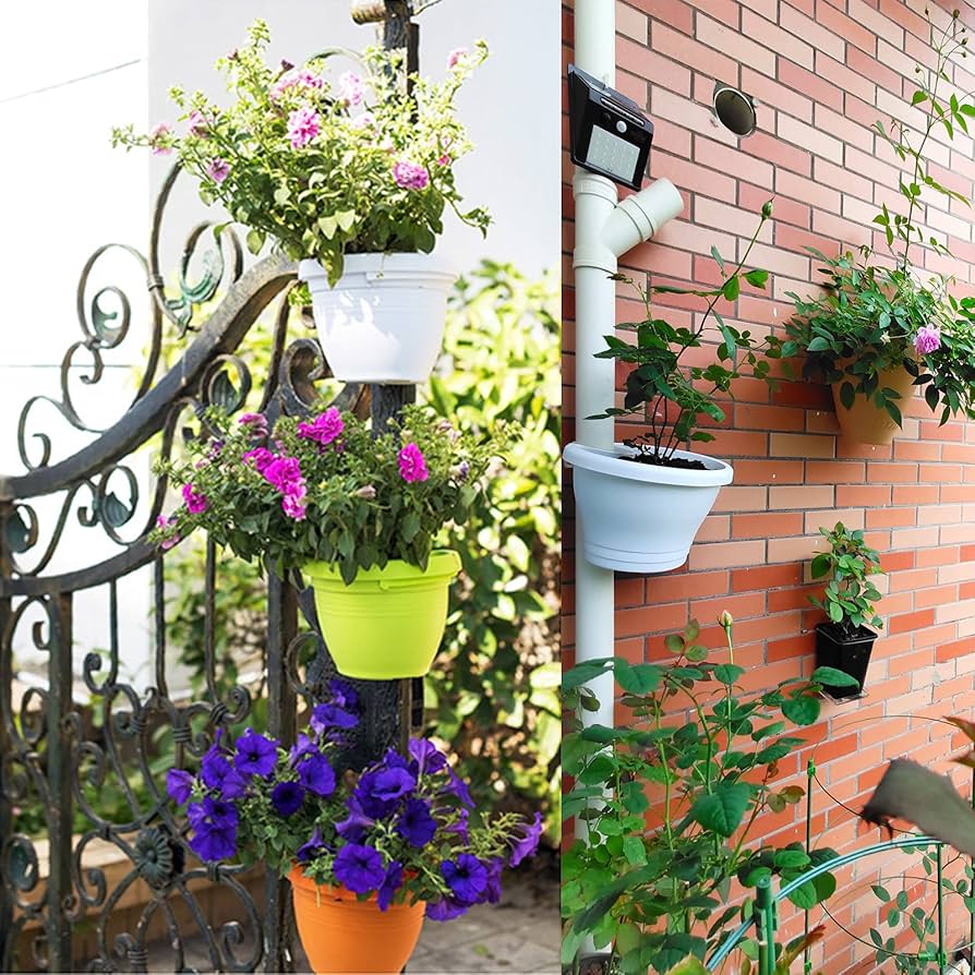 Suportes para Plantas Suspensos com Conexões Rosqueadas: Um Jardim Aéreo Original - detalhe