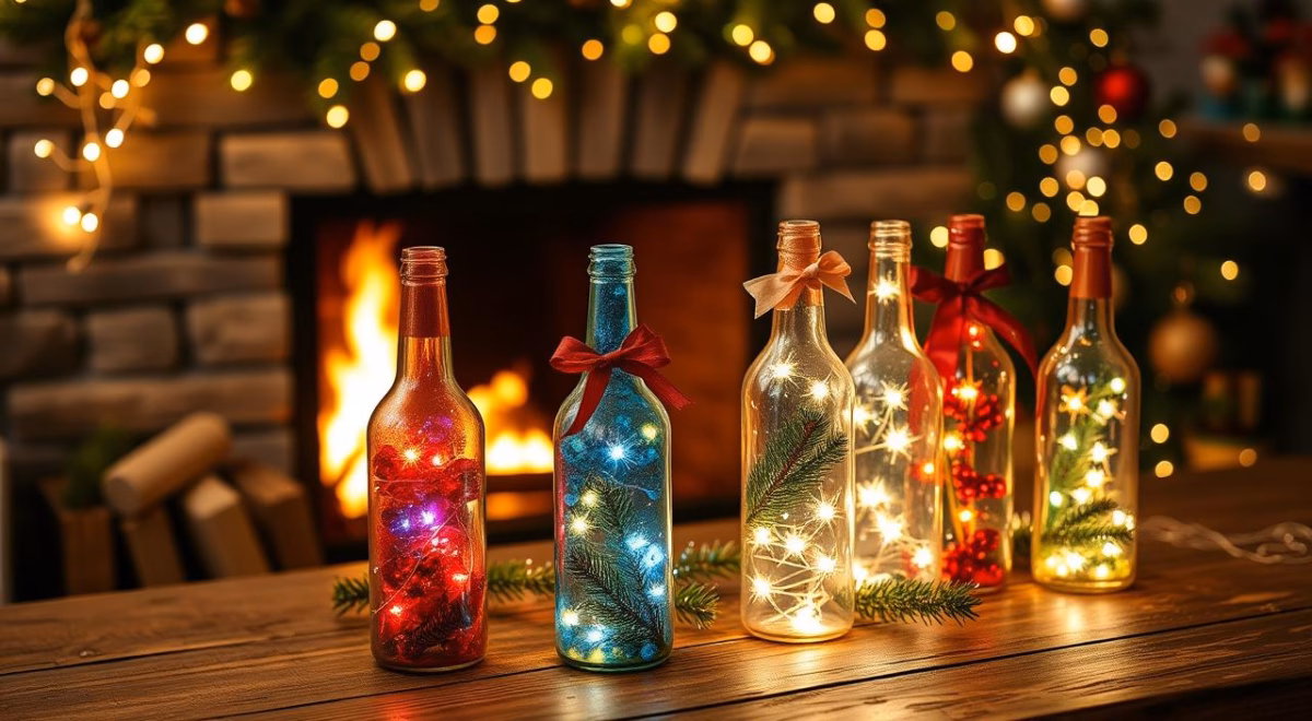 Velas em Garrafas Decoradas: Sustentabilidade Criativa - inspiração