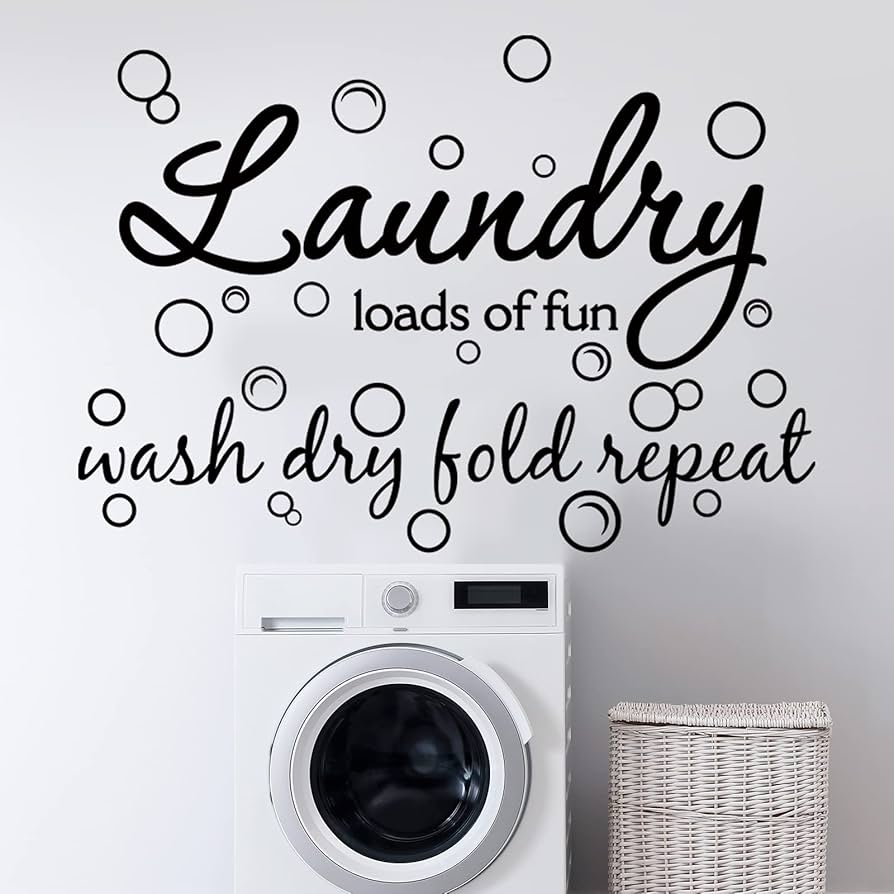 Lavanderia Temática com Adesivos Divertidos: Personalidade e Bom Humor - detalhe