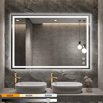 Modelo Retrô com LED Amarelado: Um Banheiro com Toque Vintage e Acolhedor - ideia