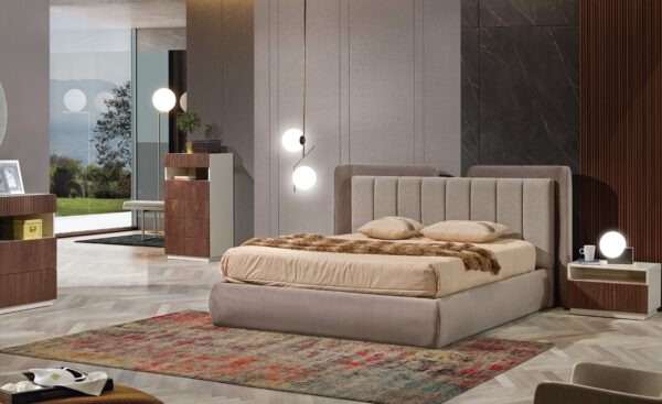 Painel Acolchoado na Cabeceira: Conforto e Elegância em Tons Neutros - inspiração