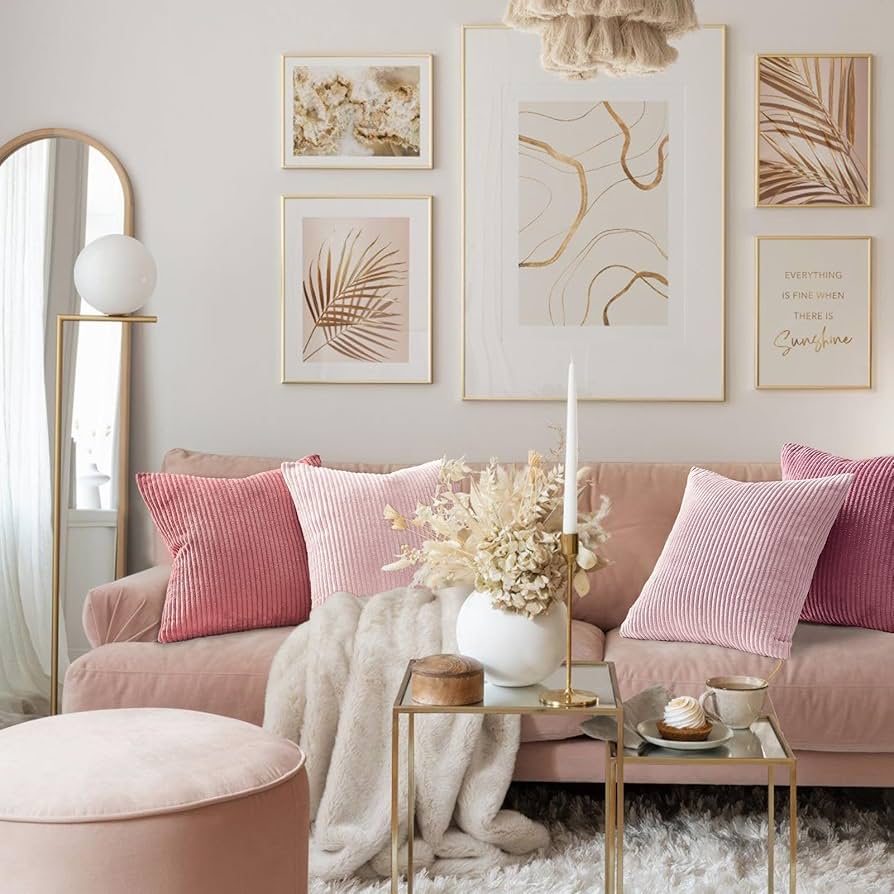 Mix de Almofadas Rosas: Acessórios que Transformam o Espaço - inspiração
