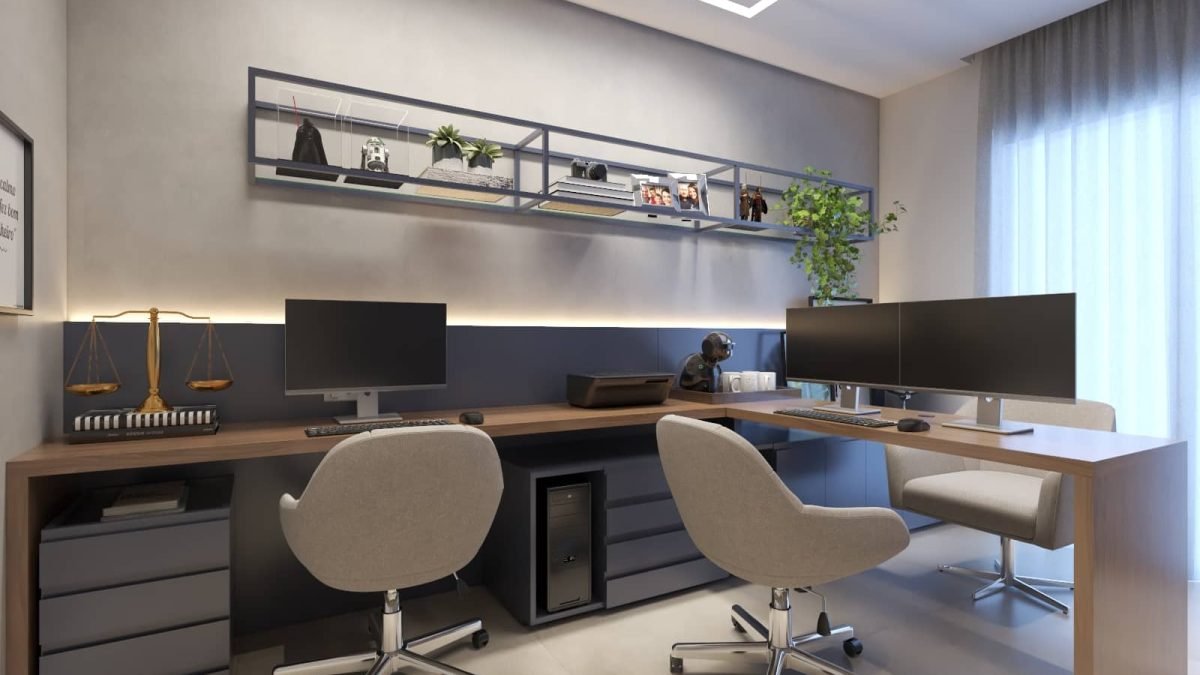 Home Office Escandinavo: Simplicidade e Conforto! - ideia