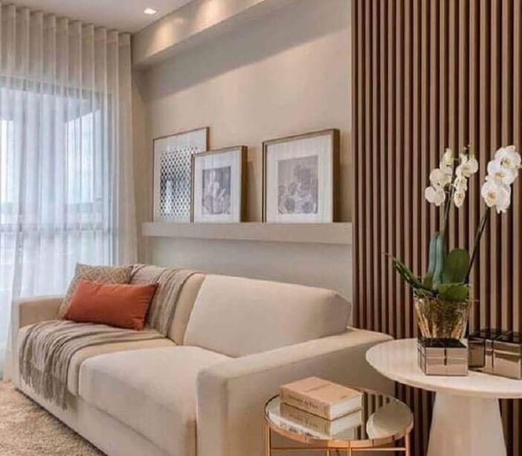 Painel Ripado Minimalista em Tons Neutros: Elegância que Nunca Sai de Moda - detalhe