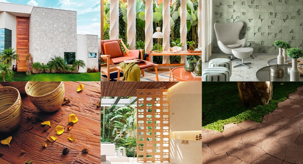 Cimentício e Plantas: Uma Combinação Natural e Sofisticada - detalhe