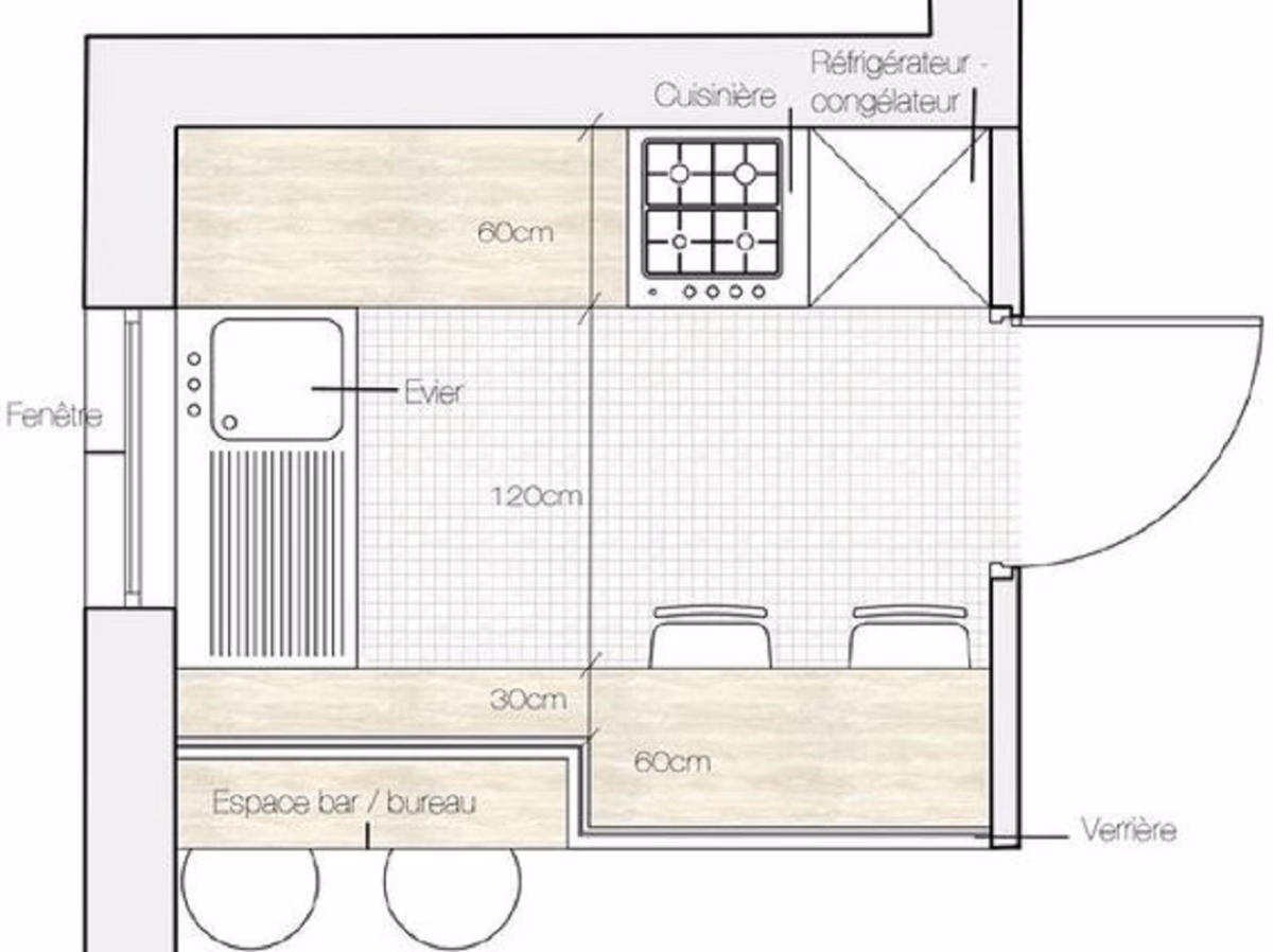 Cozinha Suspensa: Elegante e moderna - ideia