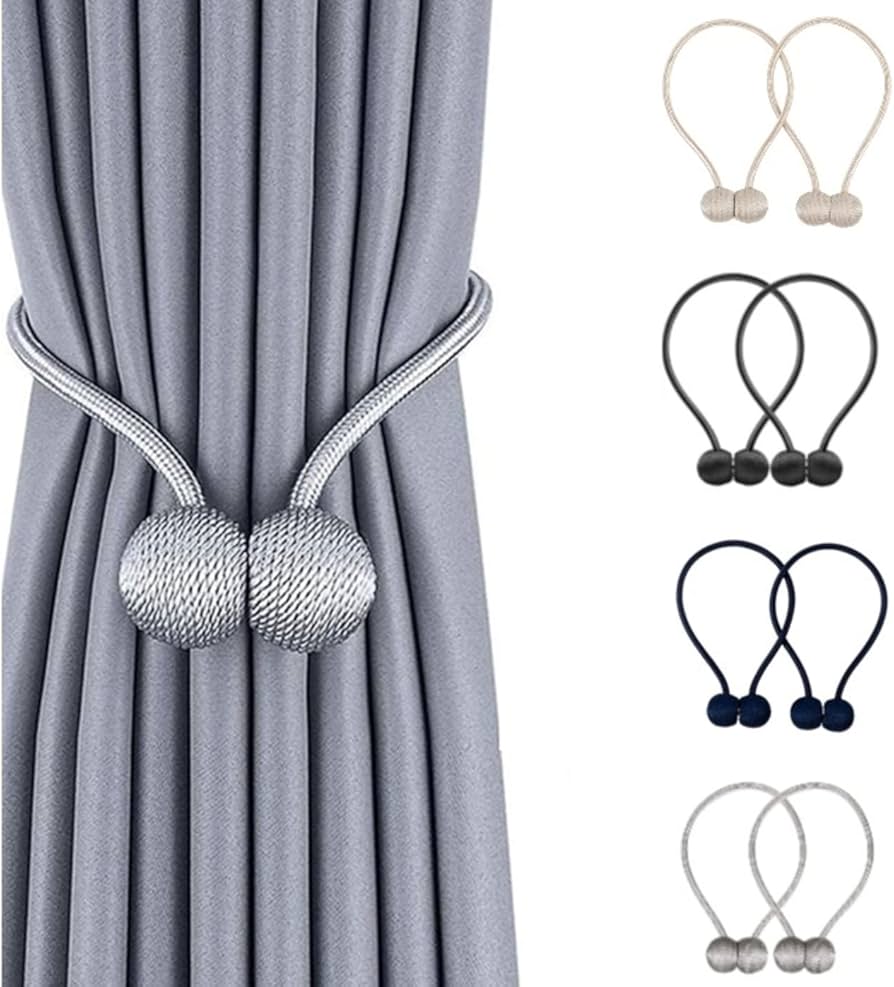 Cortina Leve e Original Feita de Prendedores de Silicone e Tecido - detalhe