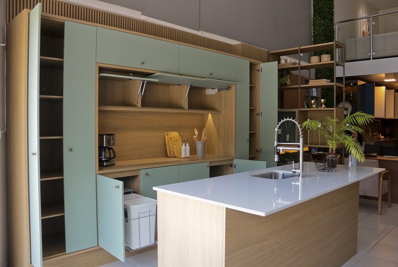 Soluções Dobráveis: A Magia dos Móveis Retráteis na Cozinha - detalhe