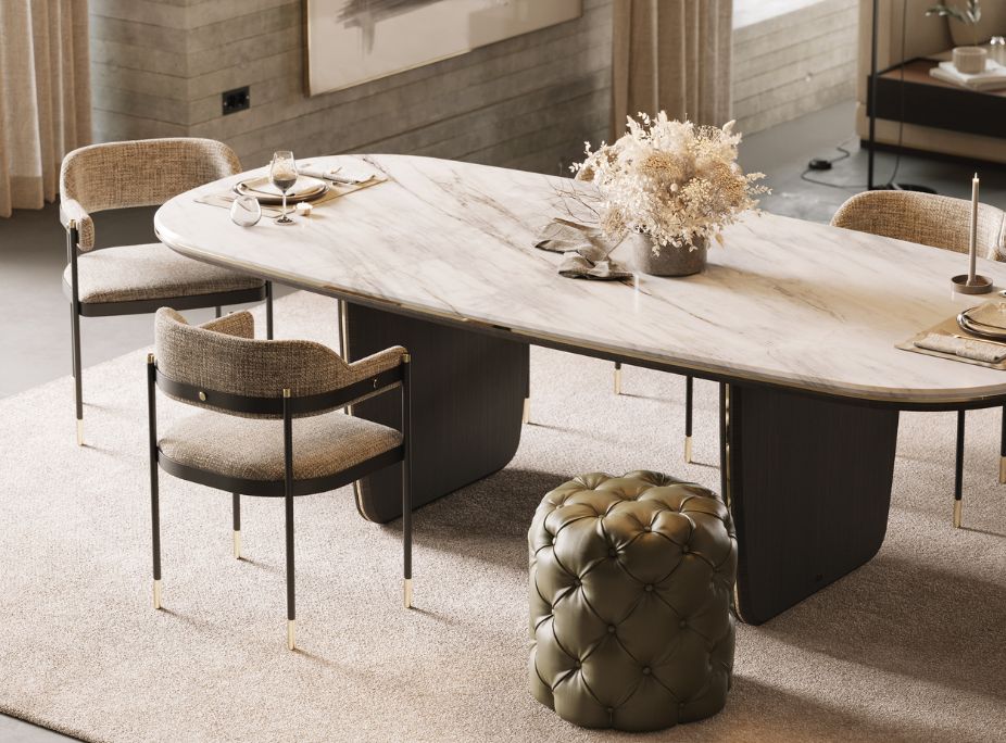 Cadeiras de Design com Formas Orgânicas e Tons Terrosos: Elegância Natural - inspiração