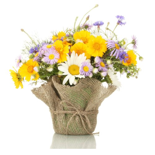 Centros de Mesa Rústicos com Flores Silvestres: Charme Campestre - ideia