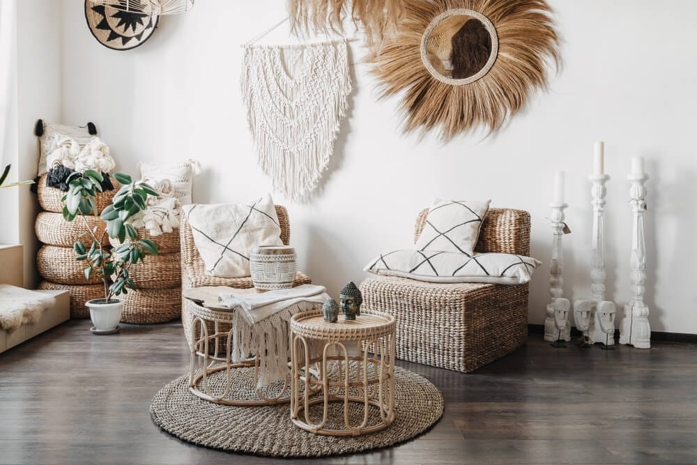 Boho Chic Sustentável: Decoração com Macramê e Materiais Naturais - detalhe