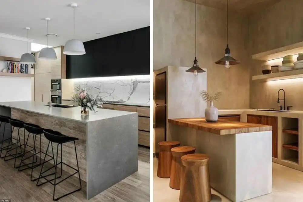 Bancada e Ilha Integradas: Funcionalidade e Convivência em um Só Lugar - ideia