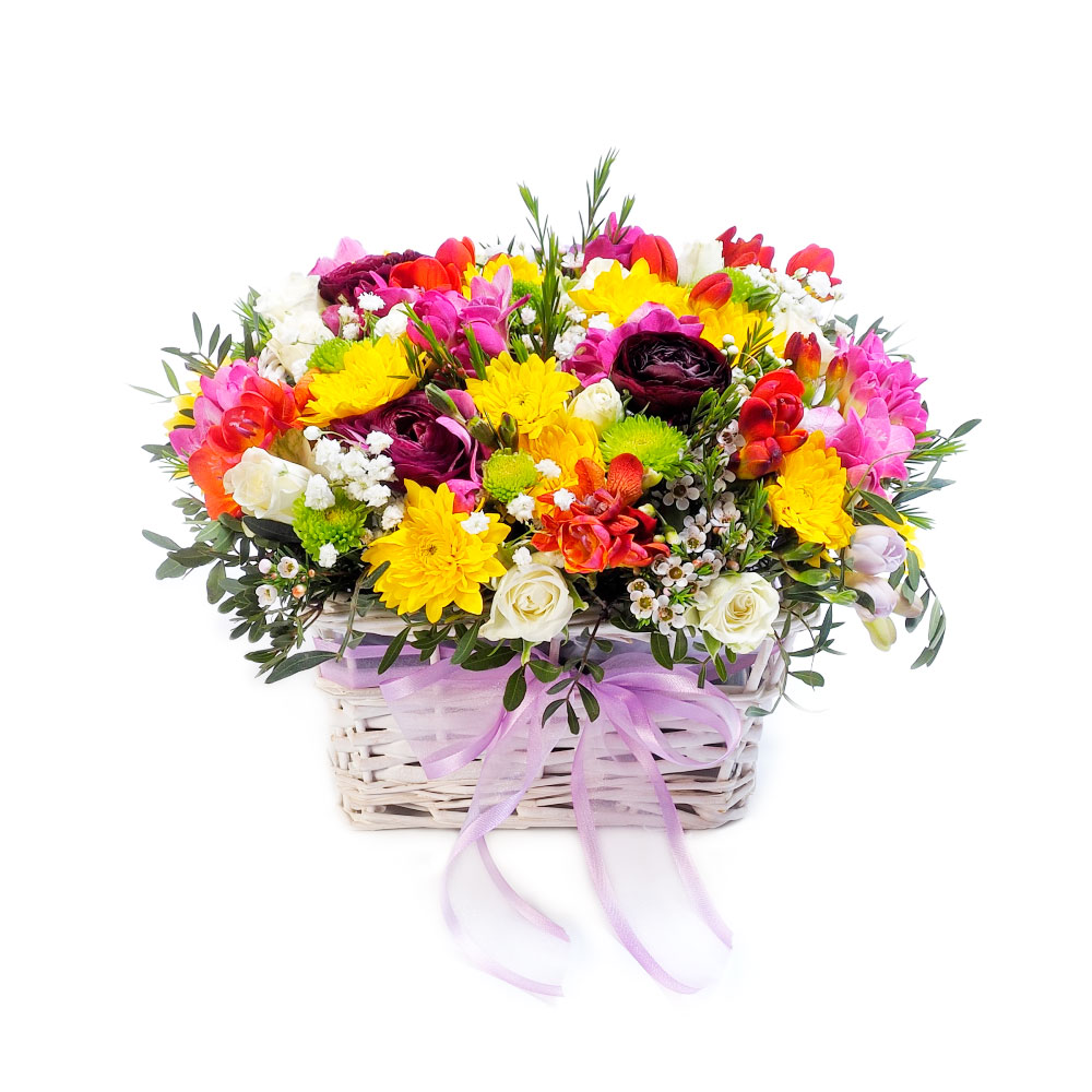 Cestos com Tecido Floral: Romantismo e Delicadeza em Cada Detalhe - ideia