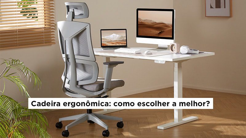 Cadeira Ergonômica com Detalhes em Madeira Clara: Elegância Natural - ideia