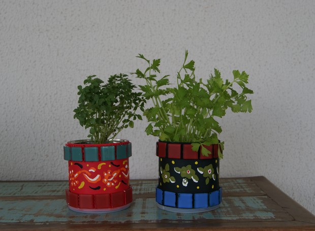 Reaproveitando Latas Decoradas: Sustentabilidade e Charme Rústico - inspiração