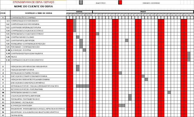 Cronograma de Reforma Minimalista com Paleta de Cores Neutras - inspiração