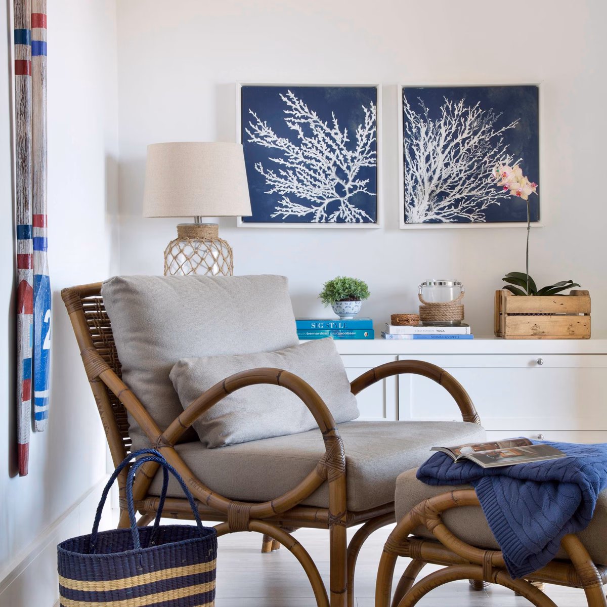 Azul Marinho e Branco Náutico: Uma Brisa do Litoral - ideia