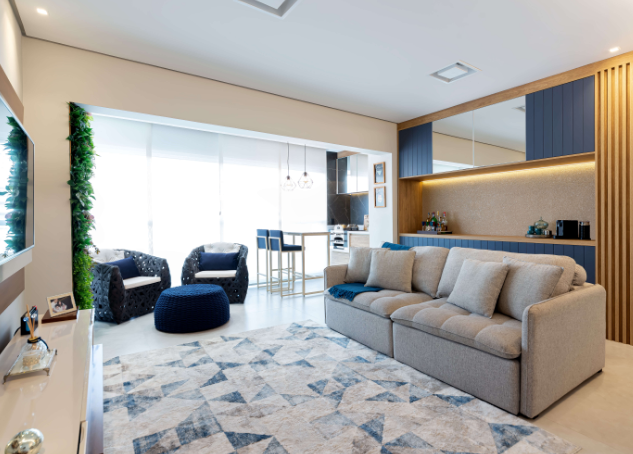 Com Cores Sóbrias e Texturas Aconchegantes - detalhe