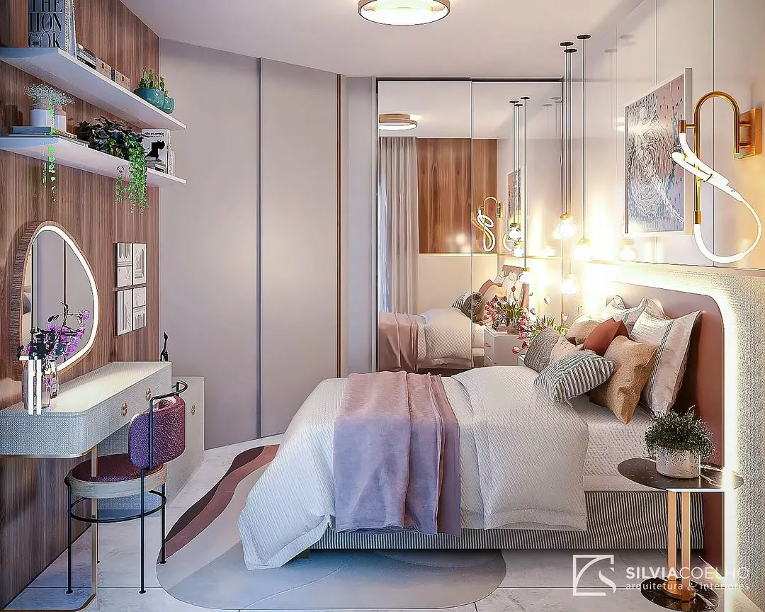 Quarto Feminino com Cantinho de Leitura: Um Espaço Relaxante e Inspirador - inspiração