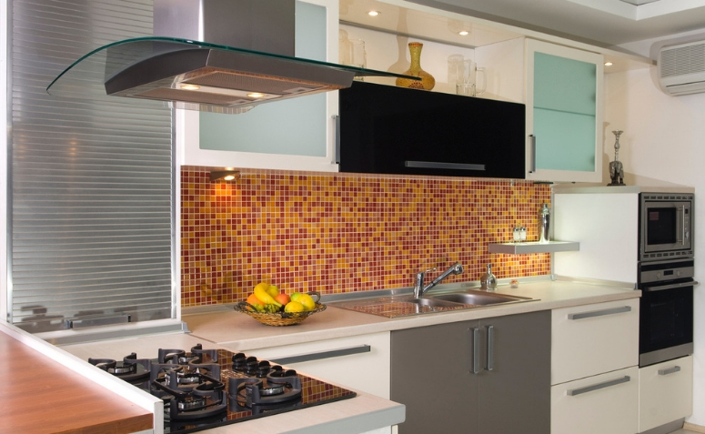 Cozinha moderna: detalhes vibrantes em tons cítricos - detalhe