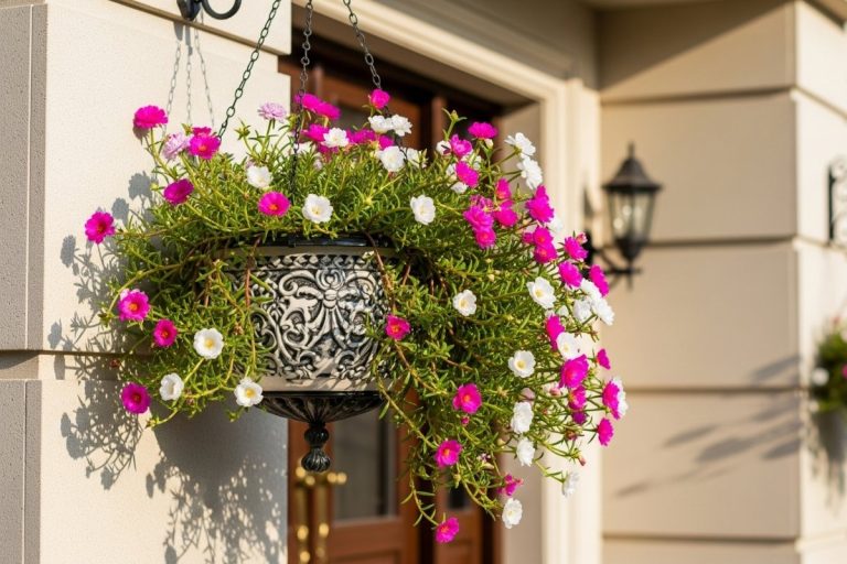 Primavera Cascata: Um Muro de Flores Vibrantes e Exuberantes - ideia