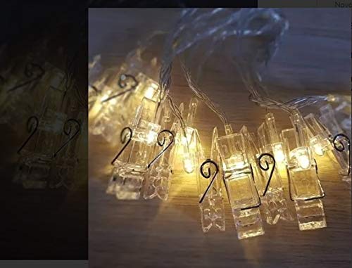 Varal de Luzes Aconchegante com Prendedores de Silicone Transparentes - inspiração