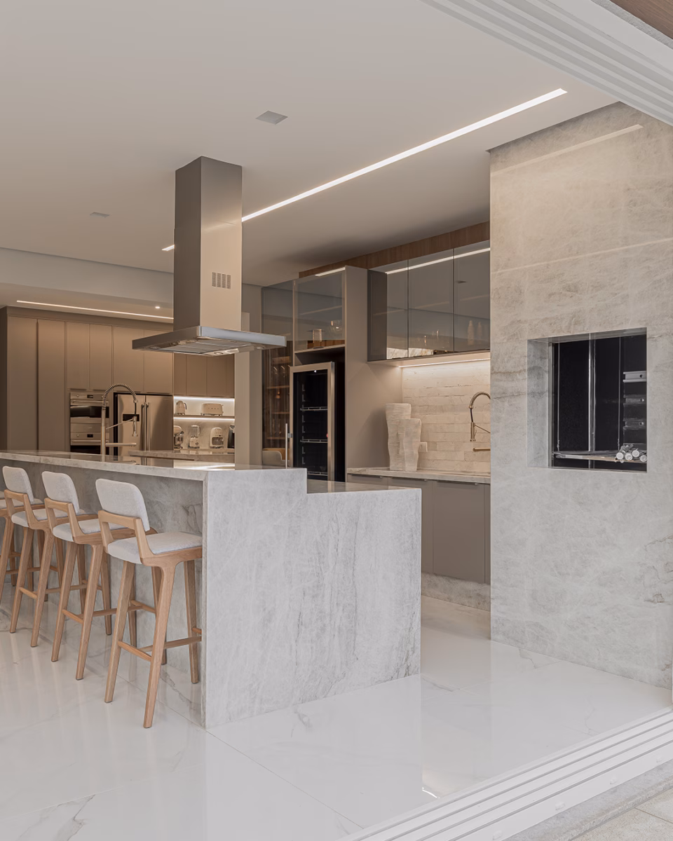 Com Revestimento 3D e Bancada de Quartzo: Modernidade Texturizada - ideia