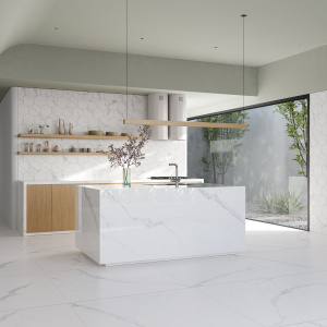 Efeito Marmorizado Cinza: Elegância Atemporal na Sua Cozinha - inspiração