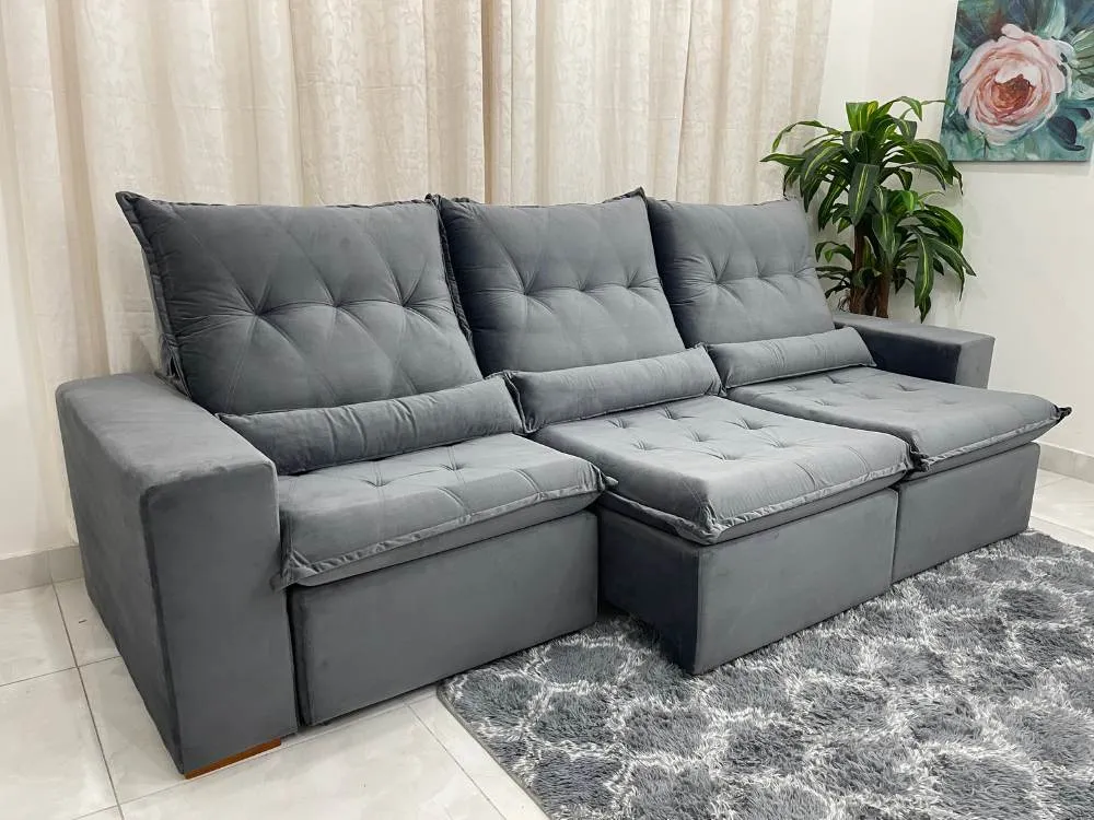 Com Design Modular: Adapte o Sofá ao Seu Espaço e Estilo - detalhe