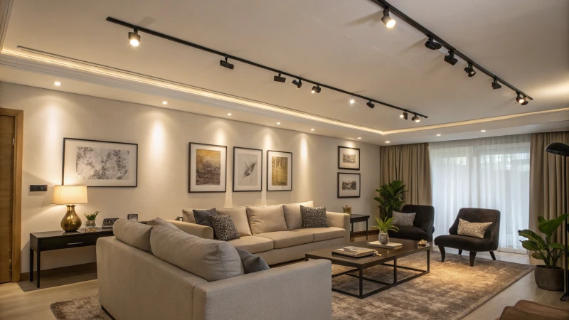 Trilho de LED no Teto: Modernidade e Sofisticação ao Alcance da Mão - ideia