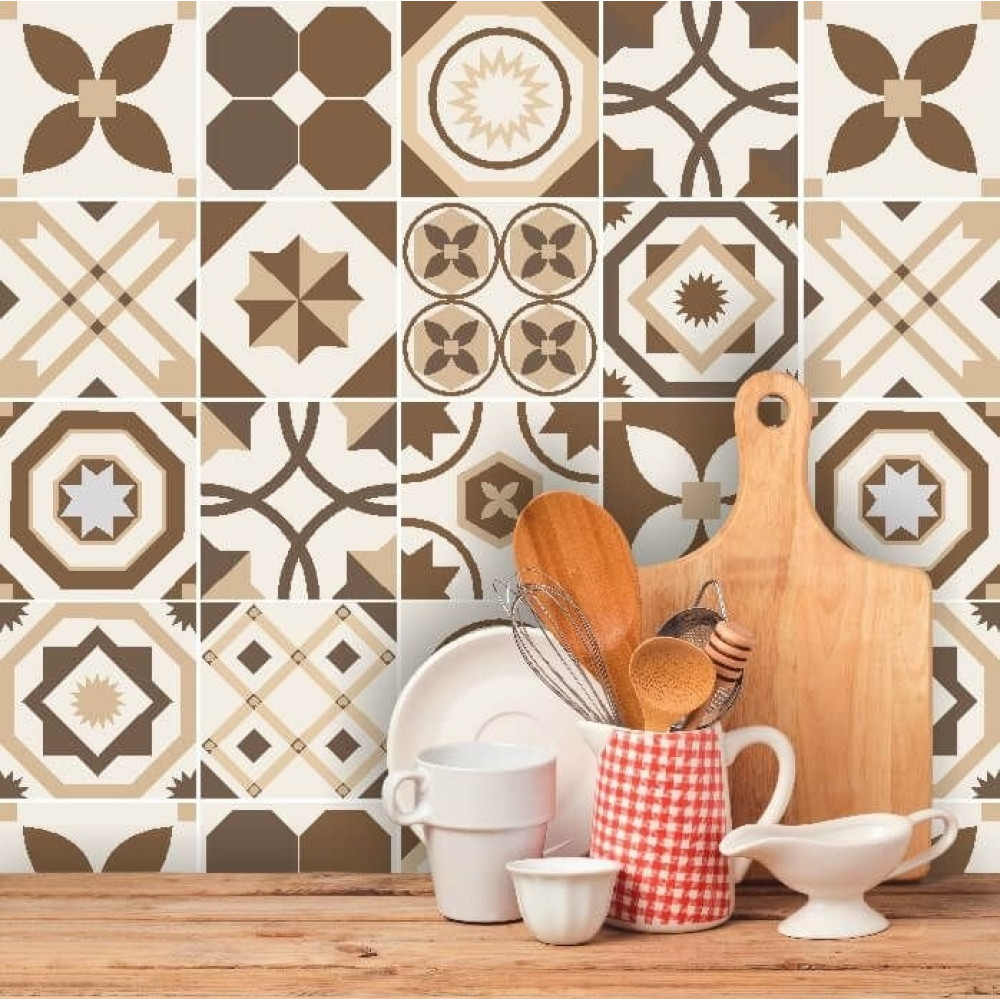 Adesivo Estilo Ladrilho Hidráulico: charme vintage - inspiração